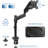 Pneumatic Arm Single Monitor Desk Mount
