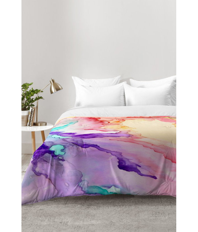 Rosie Brown Modern & Contemporary Polyester Abstract Comforter, King Comforter + 2 Standard Shams