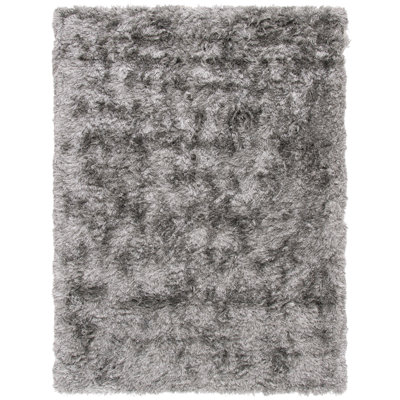 Cimah Shag Hand Tufted Performance Solid Color Rug