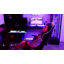 Gaming Chair Office Chair Ergonomic Swivel Heavy Duty Chair with Cushion and Reclining Back Support-393693748