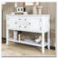 Console de rangement rétro avec quatre petits tiroirs et une tablette inférieure-1537612650