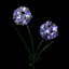 Piquet de jardin solaire en métal double Hydrangea avec 34 lumières DEL Exhart Exhart-1771945542