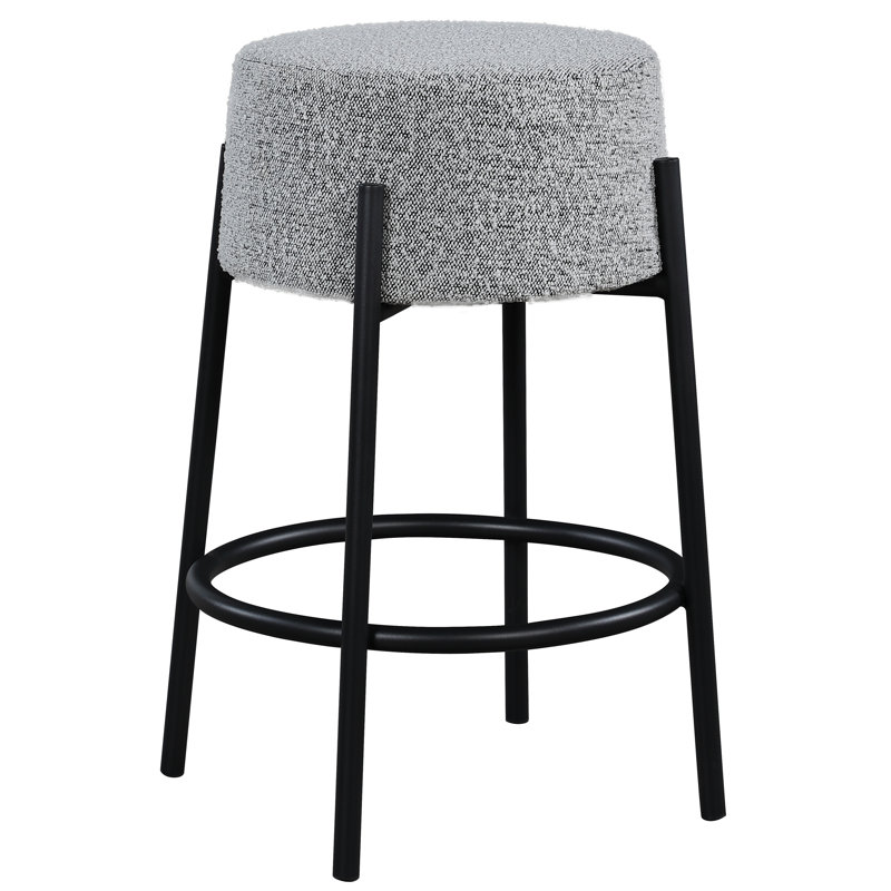 Tabouret de comptoir Avalon, Gris, Tabouret de comptoir (siège d'une hauteur de 26,4