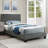 Chenevert Vegan Leather Platform Bed-940773810-940773813