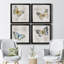 Carte postale papillon I - ensemble de 4 peintures sur toile encadrées-1094552945-1094552958