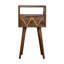 Cecelia 30cm W Solid Wood Bedside Table