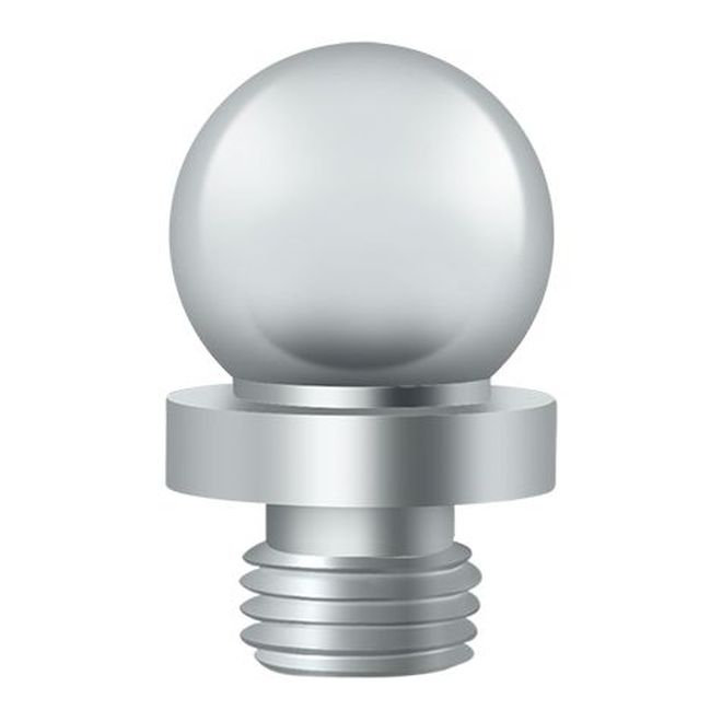 Ball Tip Door Hinge, Polished Chrome