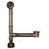 Aurora Trip Lever Leg Tub Drain with Overflow