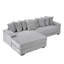 Canapé en flanelle 111,4 po beige-1477127814