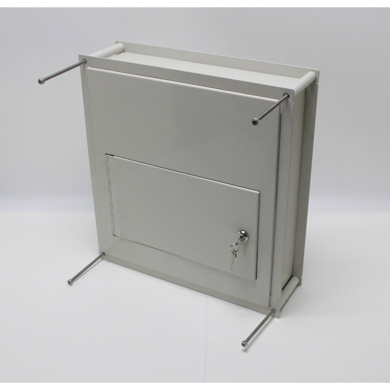 Adjustable Thickness Through-The-Wall Letter/Payment Locking Drop Box for 4" - 8" Wall
