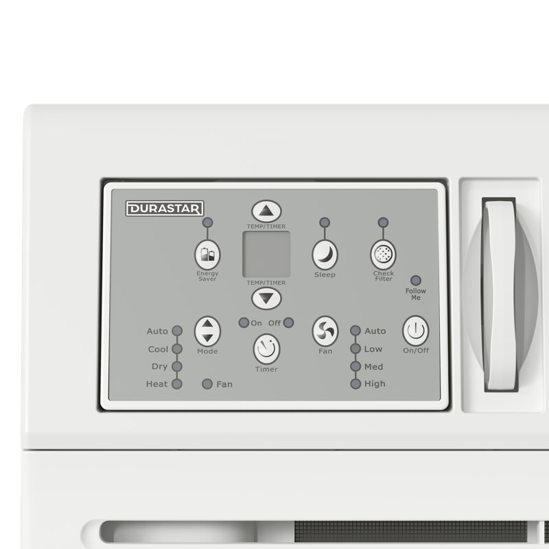 Durastar 23,200 BTU 230V Window Air Conditioner with 16000 BTU Supplemental Heating and Remote Control