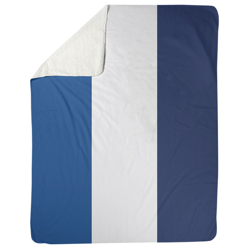 Jeté polaire de cleveland baseball, l 60 po x L 80 po, Bleu royal / blanc / bleu marine, Baseball Toronto
