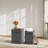 Black Double-layer Nesting Storage Stool Set