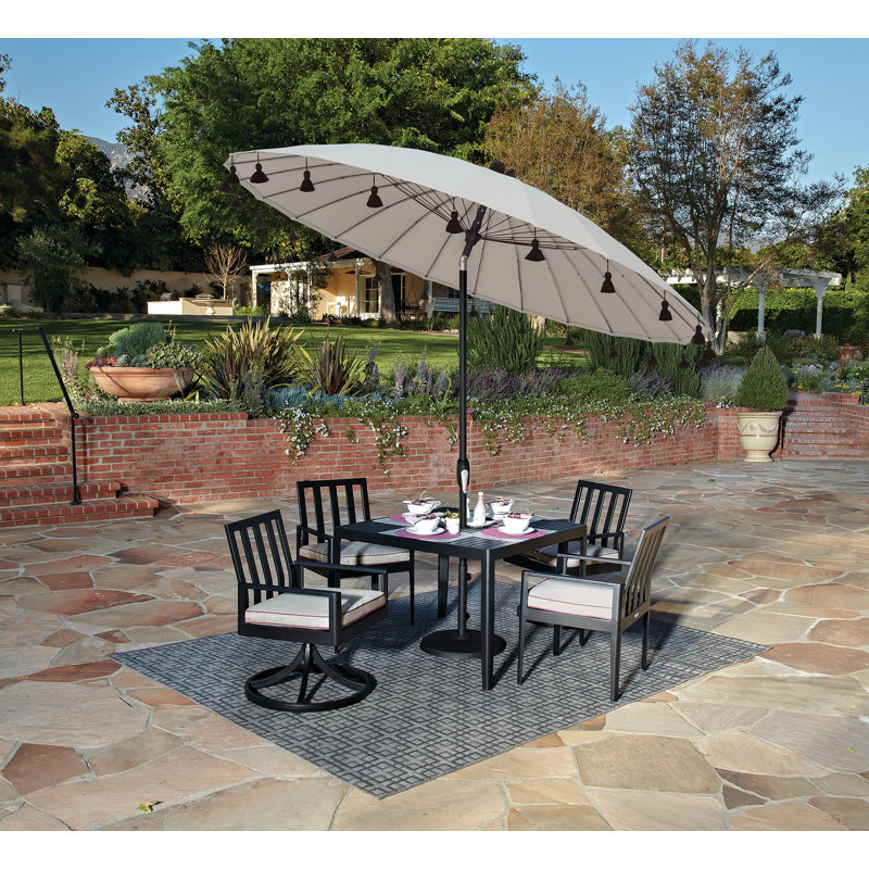 Parasol de marché 8 pi Schaeffer, Toile Sunbrella® naturel