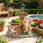 Statue de chat mignon pour jardin, sculpture décorative pour l'intérieur et l'extérieur