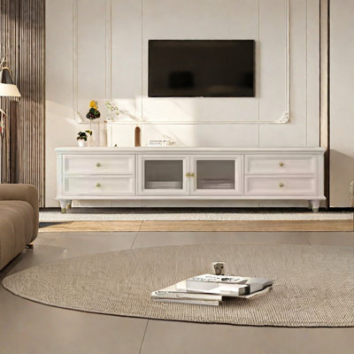 Solid wood TV stand durable