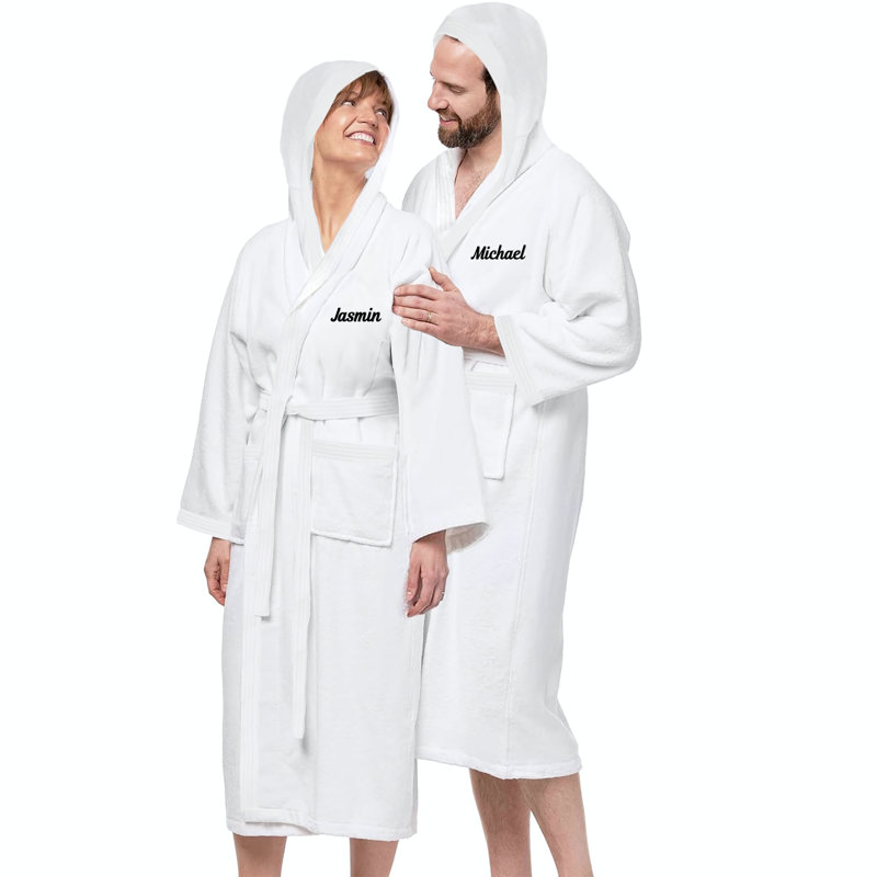 Ensemble de peignoir kimono à capuchon personnalisé, Oui