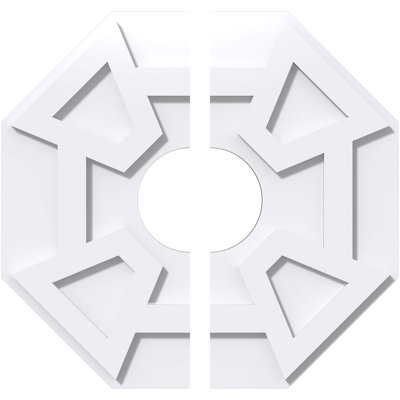 Médaillon de plafond contemporain en PVC Logan