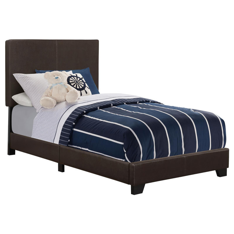 Brown Twin Panel Bed, Twin