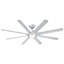 Ventilateur de plafond intelligent à 8 pales de 80 po pour l'intérieur et l'extérieur avec commande murale et ensemble d'éclairage à DEL inclus -32650309-32650310-121976042