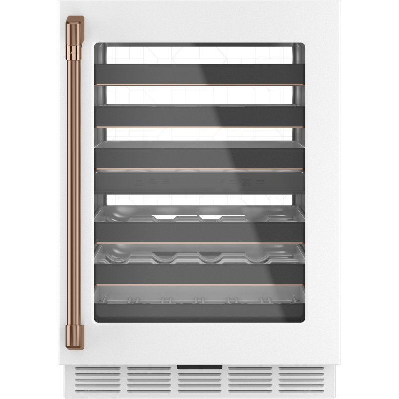 Undercounter Refrigerator Bar Pull, Brushed Copper