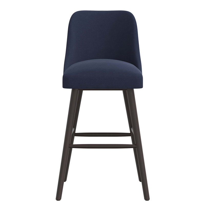 Tabouret Gallie, Tabouret de bar (siège d'une hauteur de 31 po), Espresso, Lin classique Classic Xavier