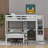 Kids Twin Loft Bed with Drawers-385413499