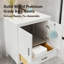 Meuble-lavabo blanc 36 po avec tiroir inférieur