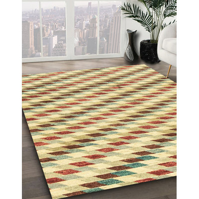 Tapis abstrait 100% lavable à la machine 3411