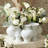 Chinoise Bud Wreath-White Crackle