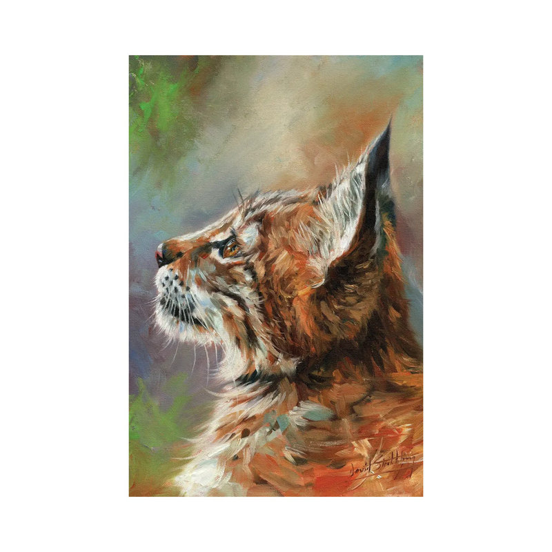 Lynx, chat sauvage, H 60 po x l 40po x P 1,5 po