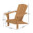 Outdoor Patio Teak Curveback Adirondack Chair