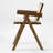 Mila Rattan Solid Wood Dining Chairs, Walnut-1922918480