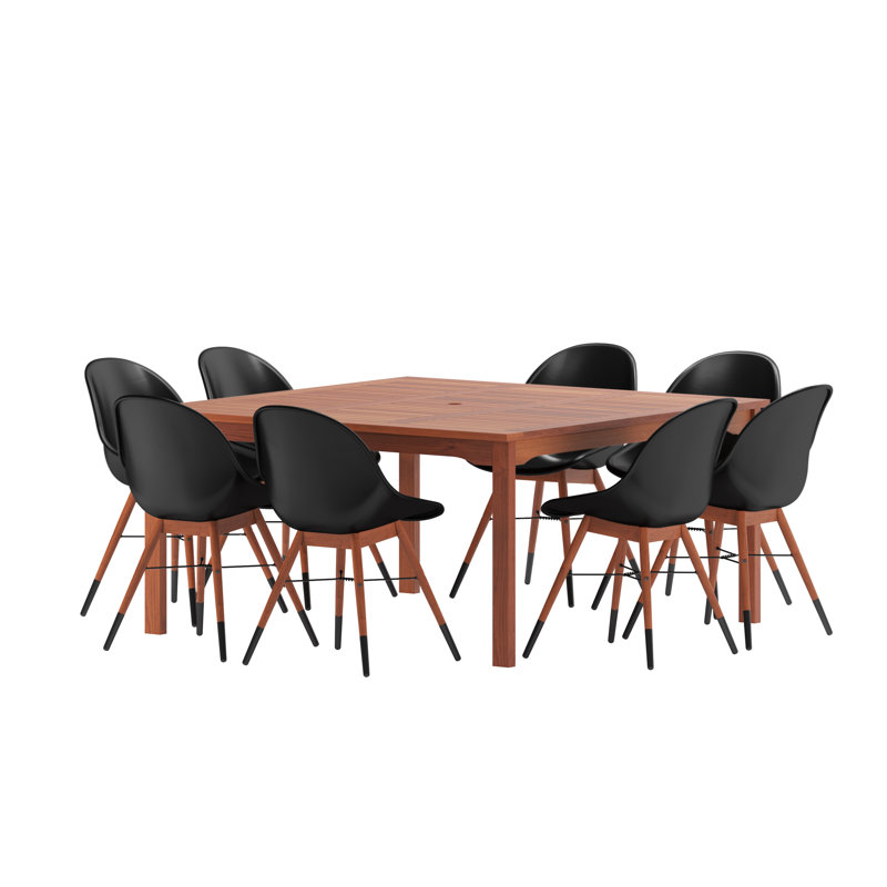 Anautica 8 - Person Patio Dining Set with Square Table