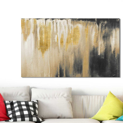 «Gold Paysage I» par Patricia Pinto - reproduction d'art sur toile tendue