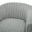 Fauteuil demi-tonneau pivotant ultra moelleux en forme de corde