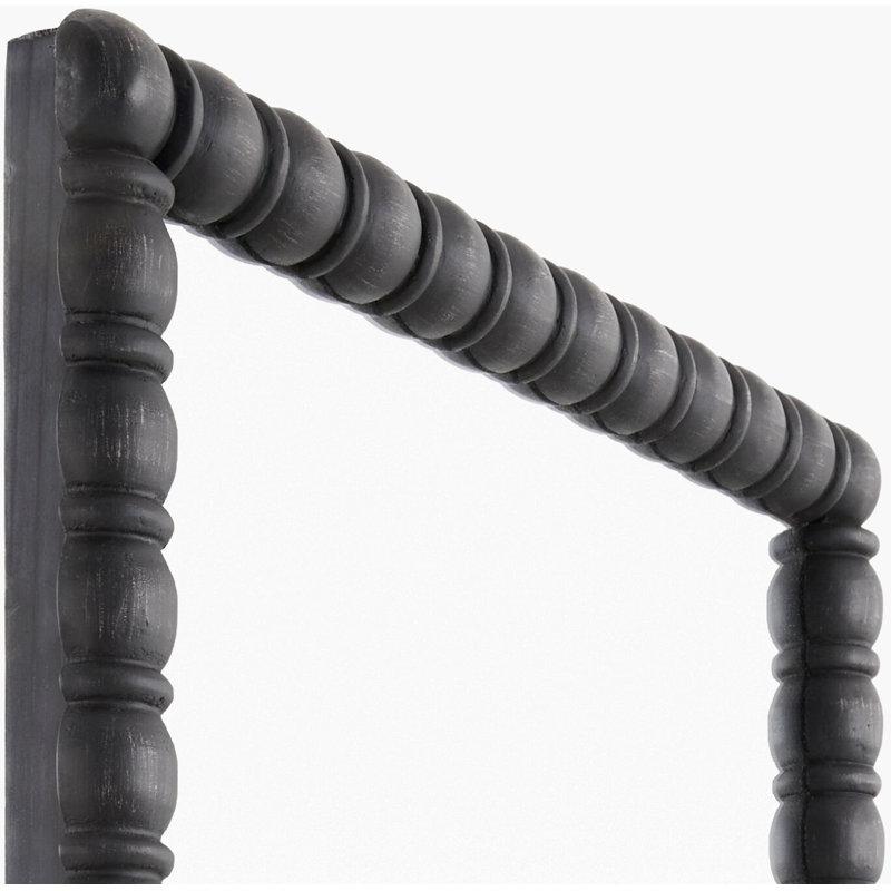 Miroir Galey Alix x Livabliss Karling Blair, 39 po x 31 po, Noir, noir, noir, noir