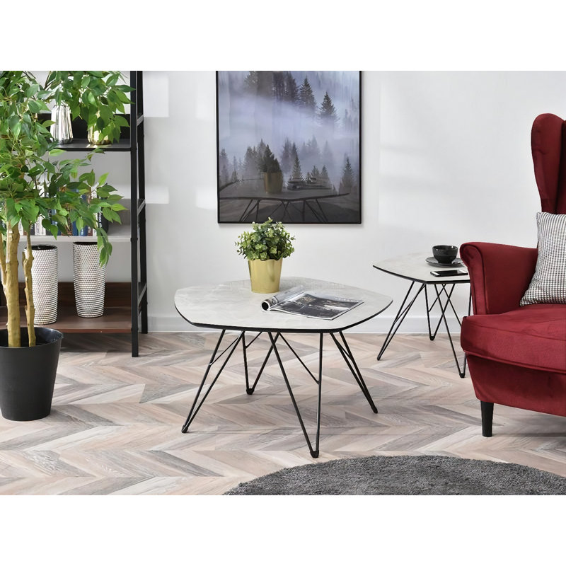 Ceja Four Leg Coffee Table, 42cm H x 76cm W x 75cm D