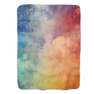 Rainbow Cosmos - 1 pièce Sherpa Premium couverture 0178