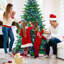 Arbre de Noël de 7 pi contrôlé par l'application The Holiday Aisle®, arbre de Noël Pe / pvc avec lumières à DEL changeant de couleur-1647079521