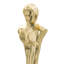 Grande figurine humaine Valeri, base en marbre, aluminium doré 32 pouces