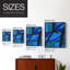 Impression sur toile «Invontract Blues II» - bois massif-1498642347-1498642350