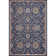 Tapis oriental bleu marine Cruce