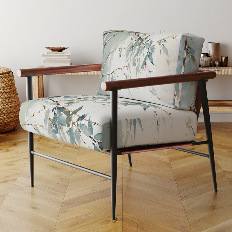 Fauteuil d'appoint rembourré Green Zen Moment, Noir