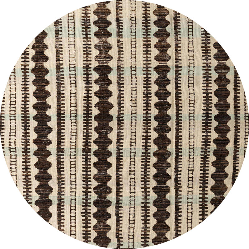 Abstract Indoor Rug, Round 7'