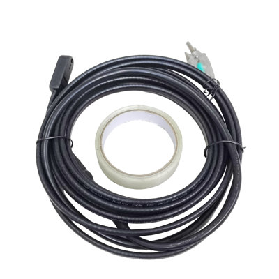 15 Ft. 120 V Self-Regulating Pipe Heating Cable, For Pipe Freeze Protection, Protects PVC Hose, Metal And Plastic Pipe From Freezing, Black 16147
