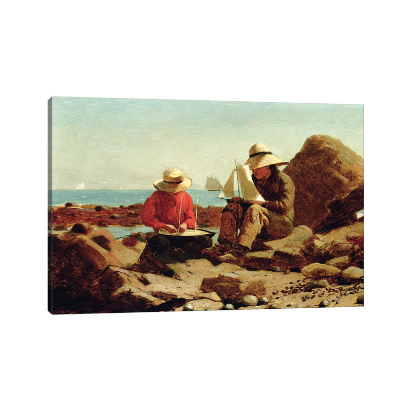 The Boat Builders, 1873 by Winslow Homer - Wrapped Canvas Gallery-Wrapped Canvas Giclée, 66.04 cm H x 45.72 cm W x 1.91 cm D
