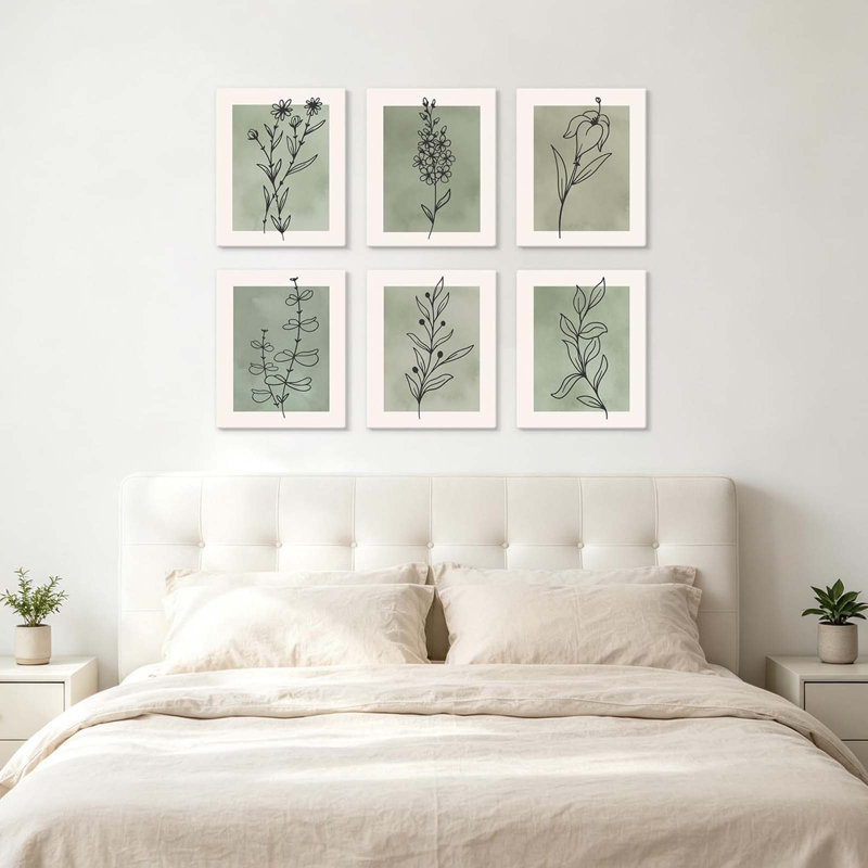 6 Piece Wrapped Canvas Print