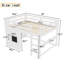Lit mezzanine pour enfants avec tableau coulissant-484275670-484275671