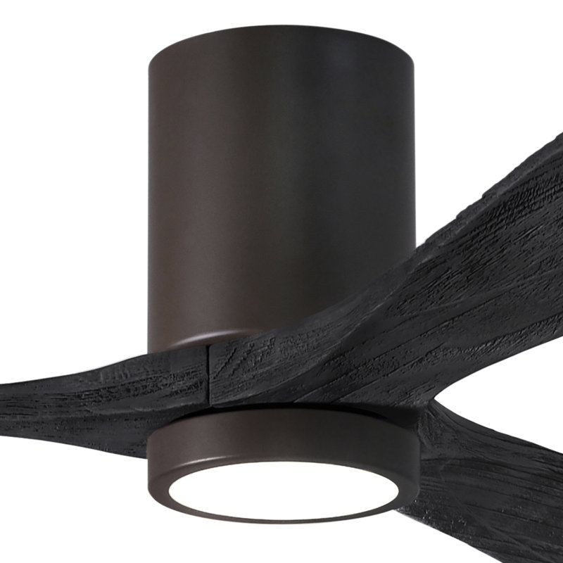 Irene LED Ceiling Fan, Textured Bronze, Matte Black, 42"